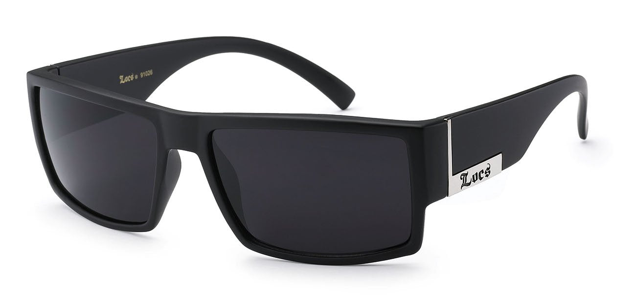 LOCS 8LOC91026-MB MATTE BLACK MEN'S SUNGLASSES