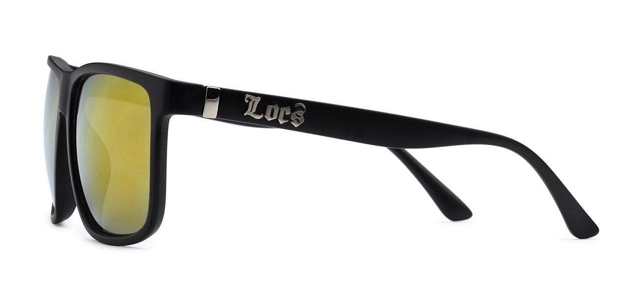 LOCS 8LOC91055-MIX BLACK MEN'S SUNGLASSES