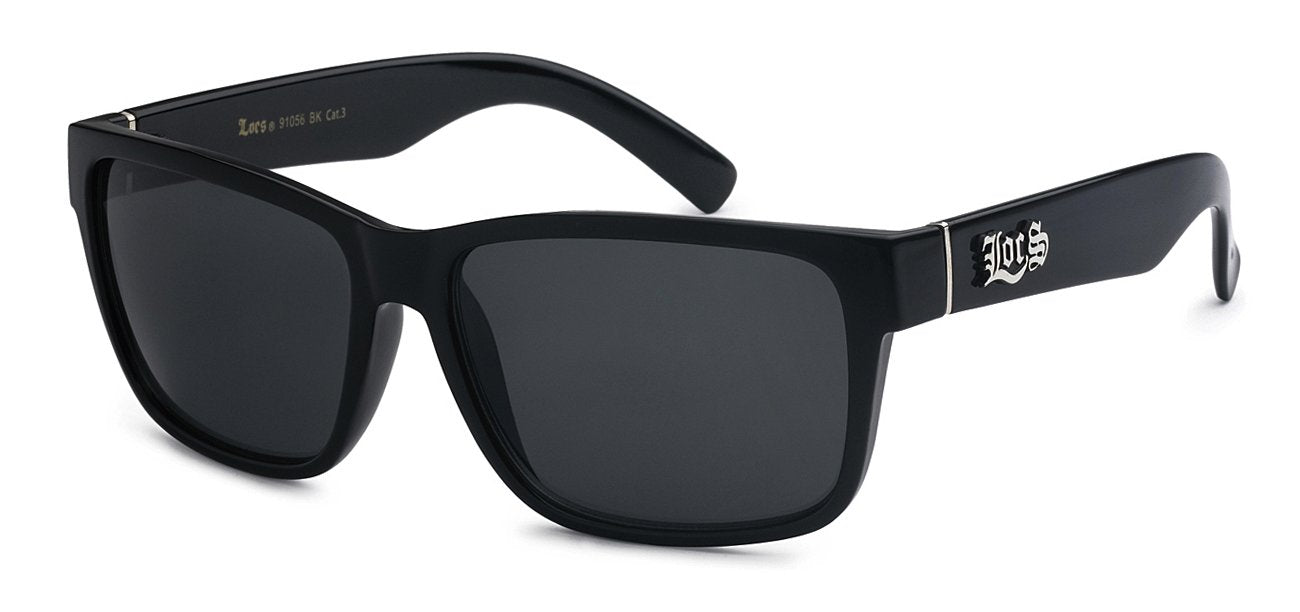 LOCS Hardcore Shades - Polished Black Sunglasses