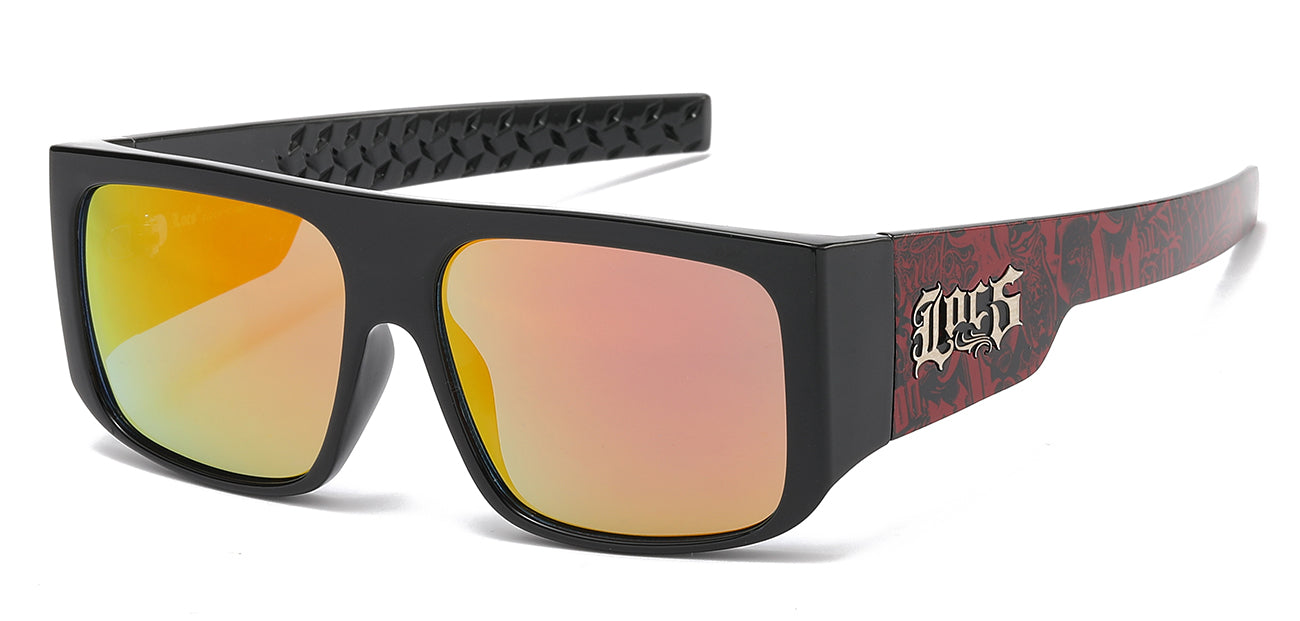 Locs Sunglasses - Black Graffiti Print