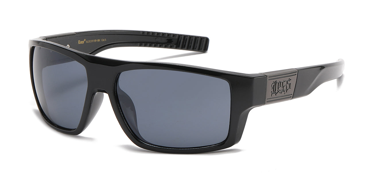 Locs Black Graffiti Sunglasses - Dozen