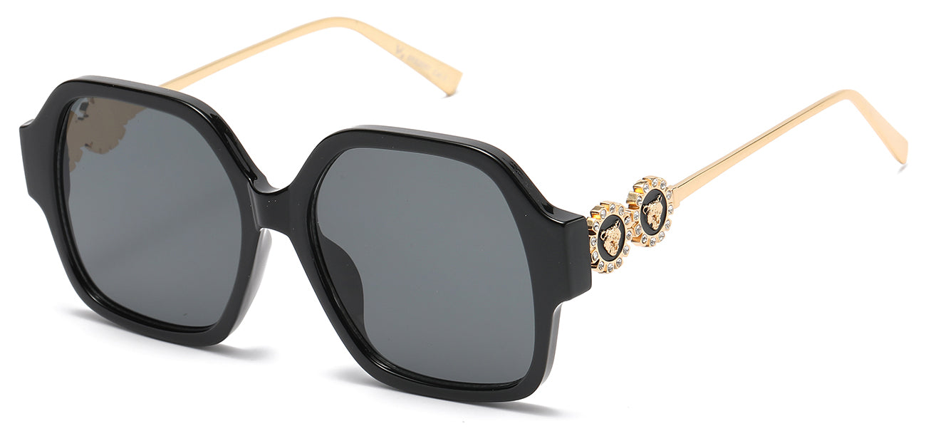 Opulent Rhinestone Square Sunglasses