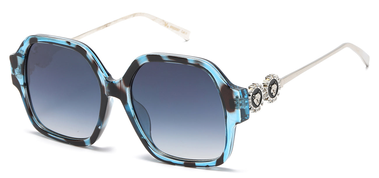 Opulent Rhinestone Square Sunglasses