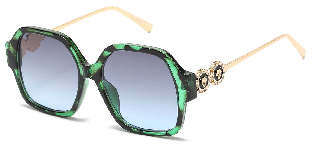 Opulent Rhinestone Square Sunglasses