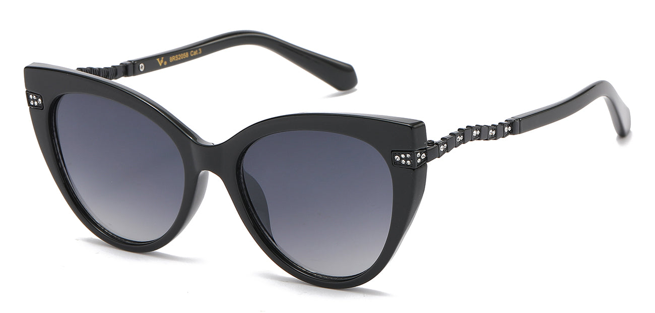 Opulent Rhinestone Butterfly Sunglasses