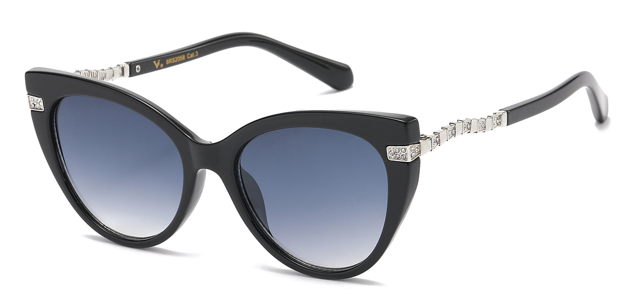 Opulent Rhinestone Butterfly Sunglasses