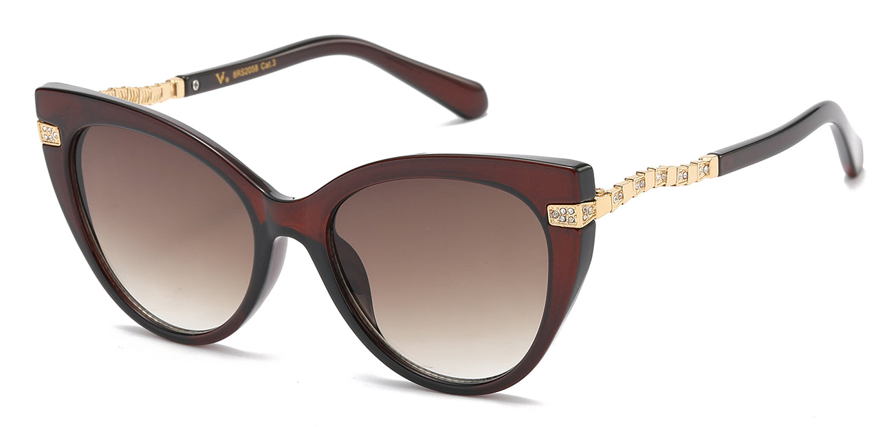 Opulent Rhinestone Butterfly Sunglasses