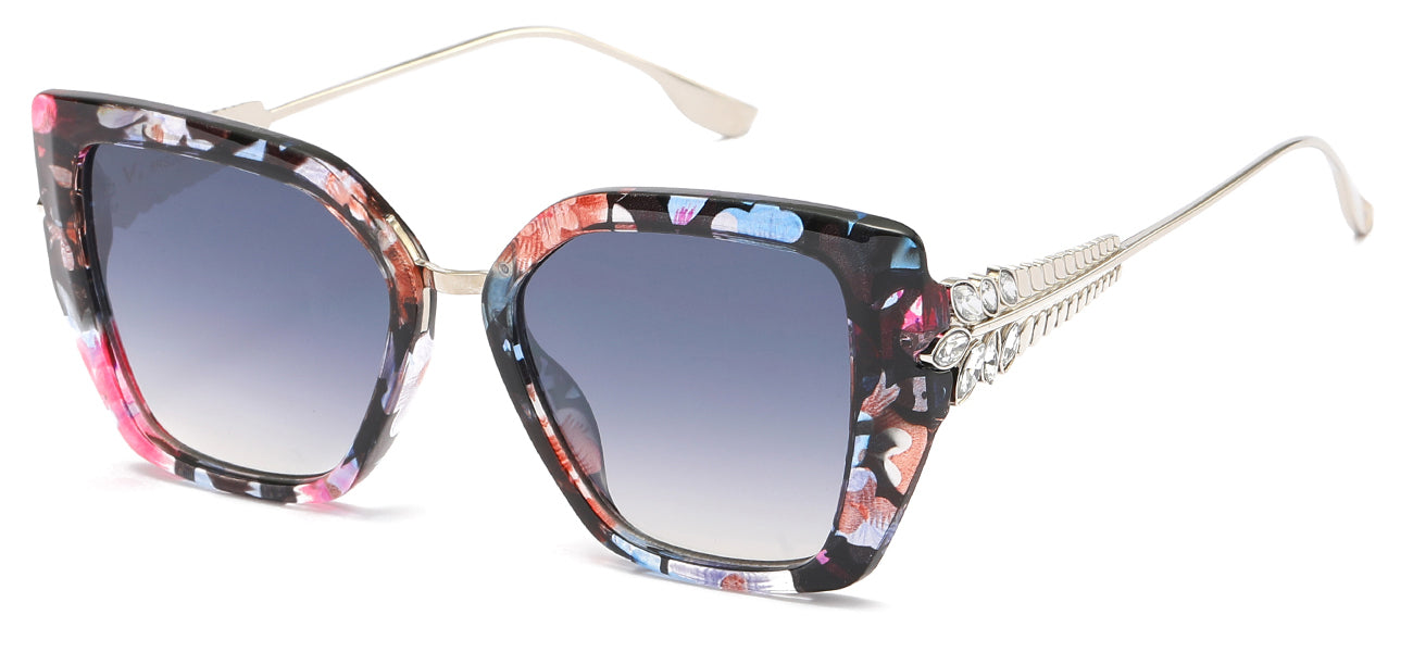 8RS2060 Rhinestone Butterfly Sunglasses