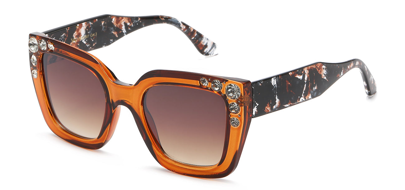 8RS2067 Sunglasses - Rhinestone Hinge