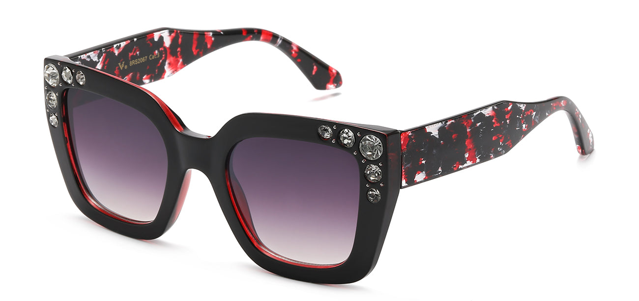 8RS2067 Sunglasses - Rhinestone Hinge