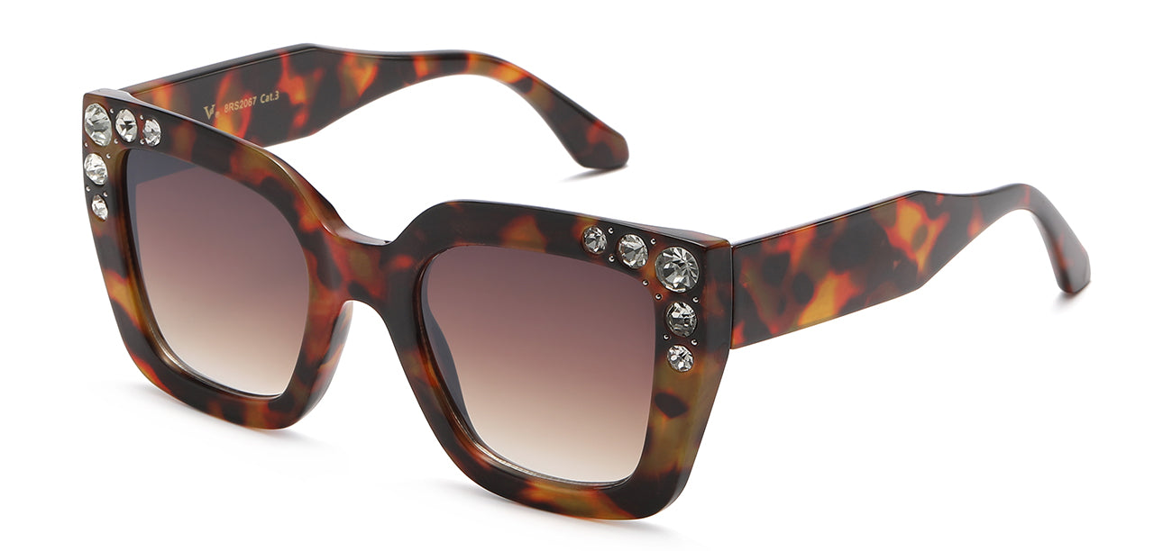 8RS2067 Sunglasses - Rhinestone Hinge