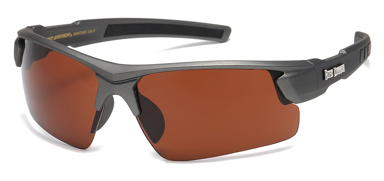 Road Warrior Semi-Rimless Driving Sunglasses