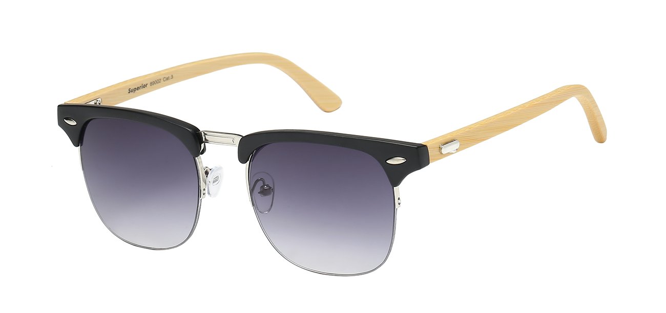 SUPERIOR RETRO BAMBOO TEMPLE SUNGLASSES