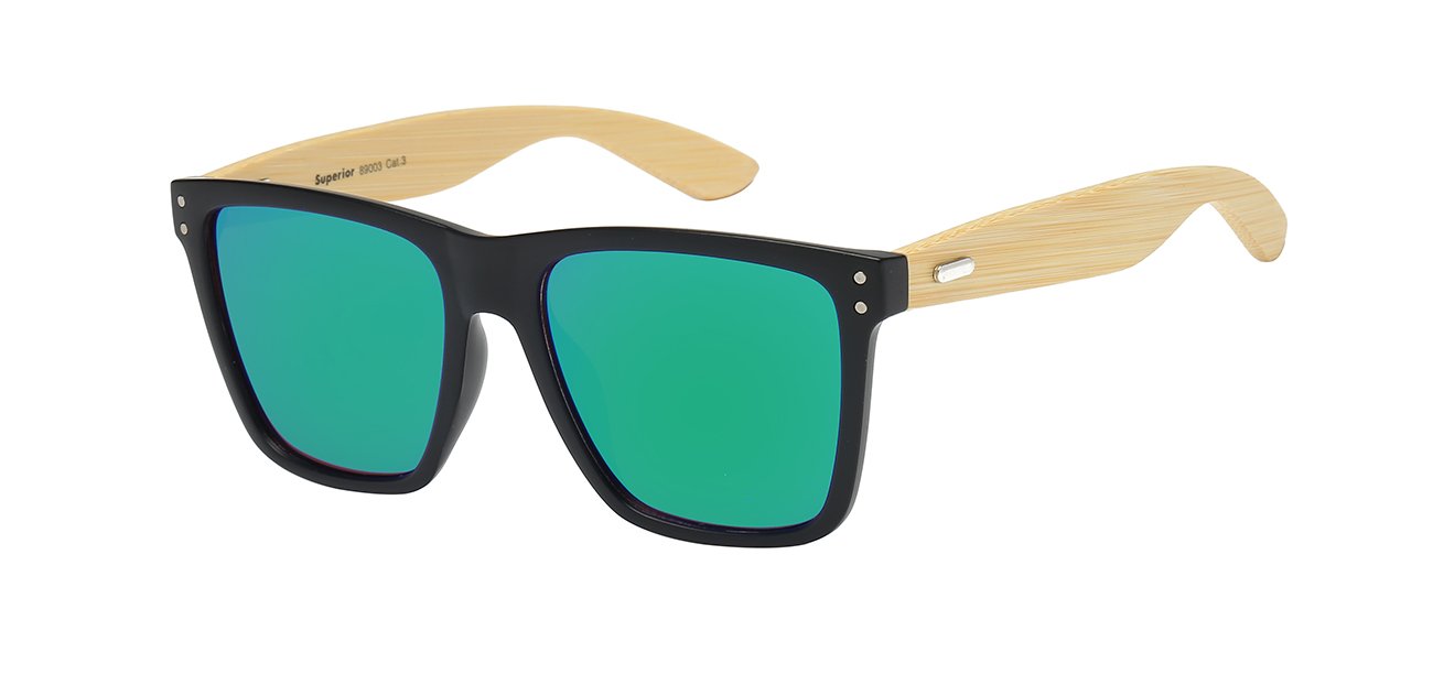 SUPERIOR TRENDY BAMBOO TEMPLE SUNGLASSES