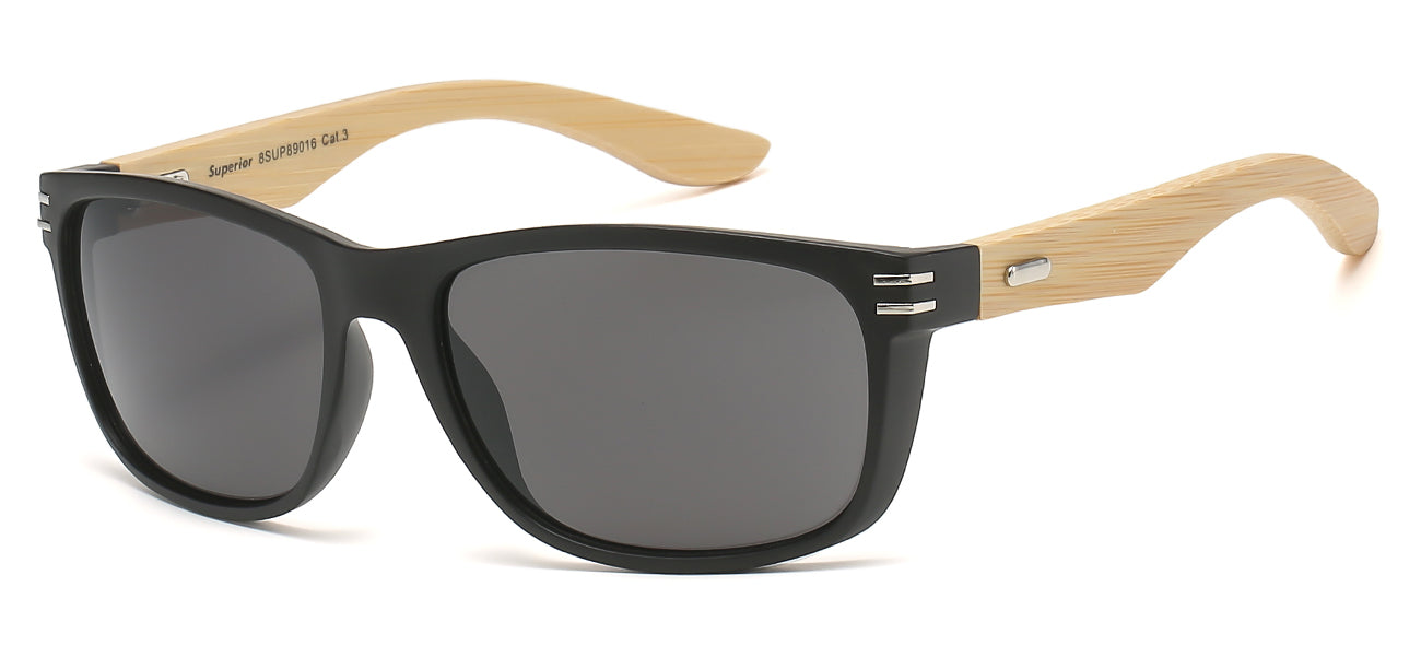 Superior Men's Eco-Friendly Bamboo Sunglasses