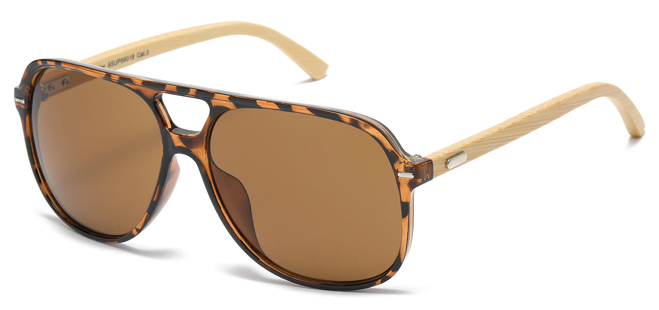 Superior 8SUP89018 Bamboo Temple Sunglasses