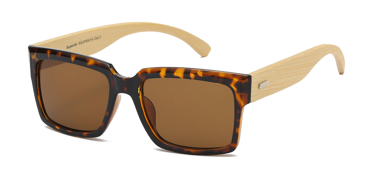 Superior 8SUP89019 Bamboo Temple Sunglasses