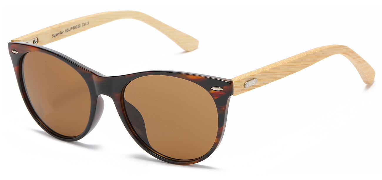 Superior 8SUP89020 Bamboo Temple Sunglasses