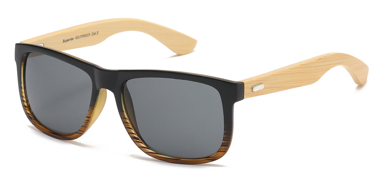 Superior 8SUP89023 Bamboo Temple Sunglasses