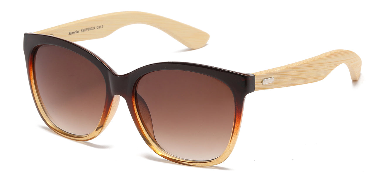 Superior Bamboo Square Sunglasses - Set of 12