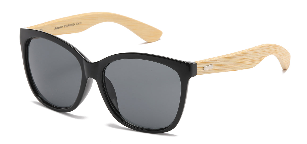 Superior Bamboo Square Sunglasses - Set of 12