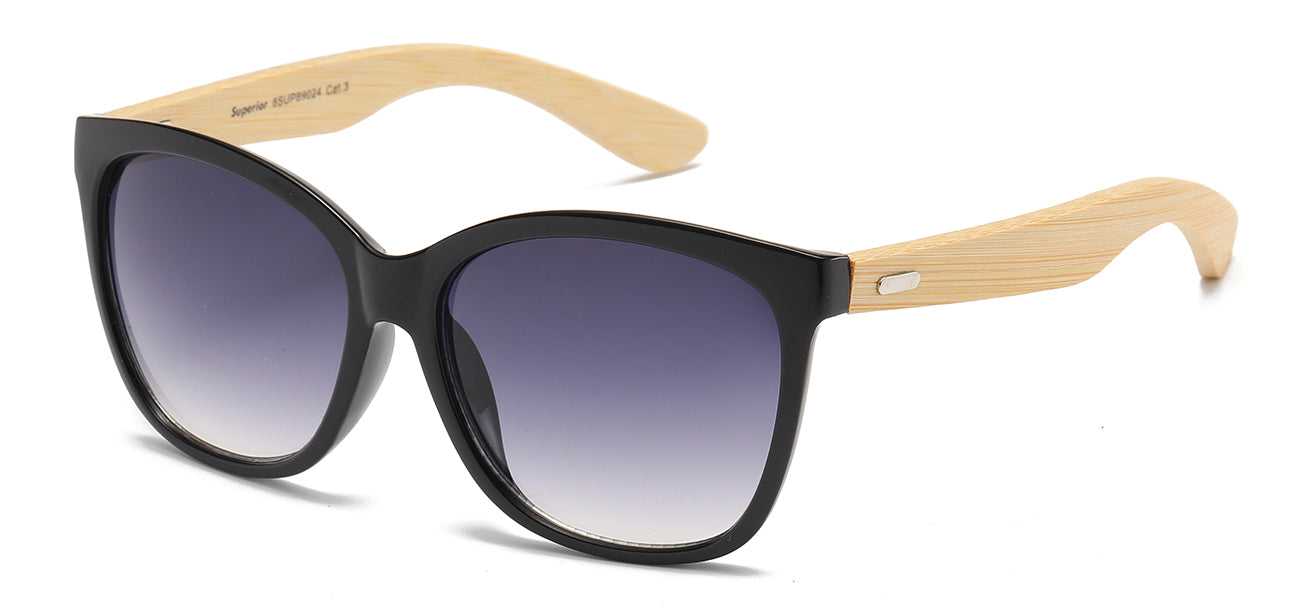 Superior Bamboo Square Sunglasses - Set of 12