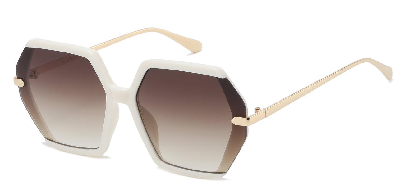 Chic Square Soho Sunglasses with Metal Frame