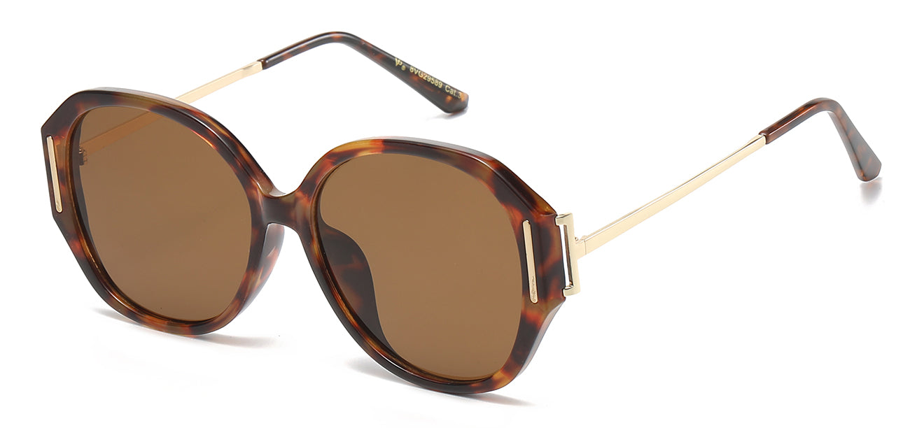 VG 8VG29599 Round Sunglasses with Modern Flair