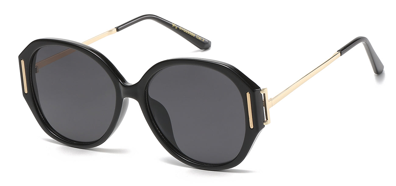 VG 8VG29599 Round Sunglasses with Modern Flair