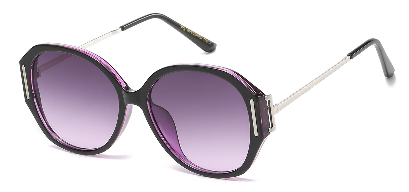 VG 8VG29599 Round Sunglasses with Modern Flair