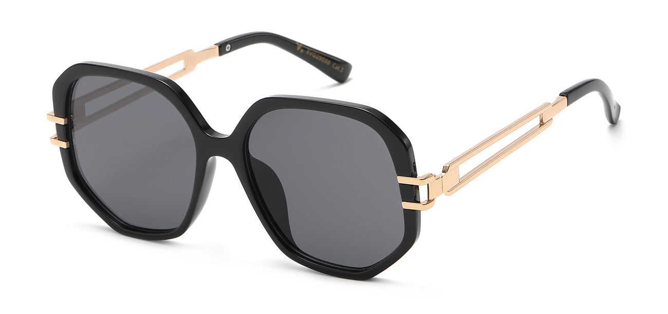 Polymer Round Frame Sunglasses