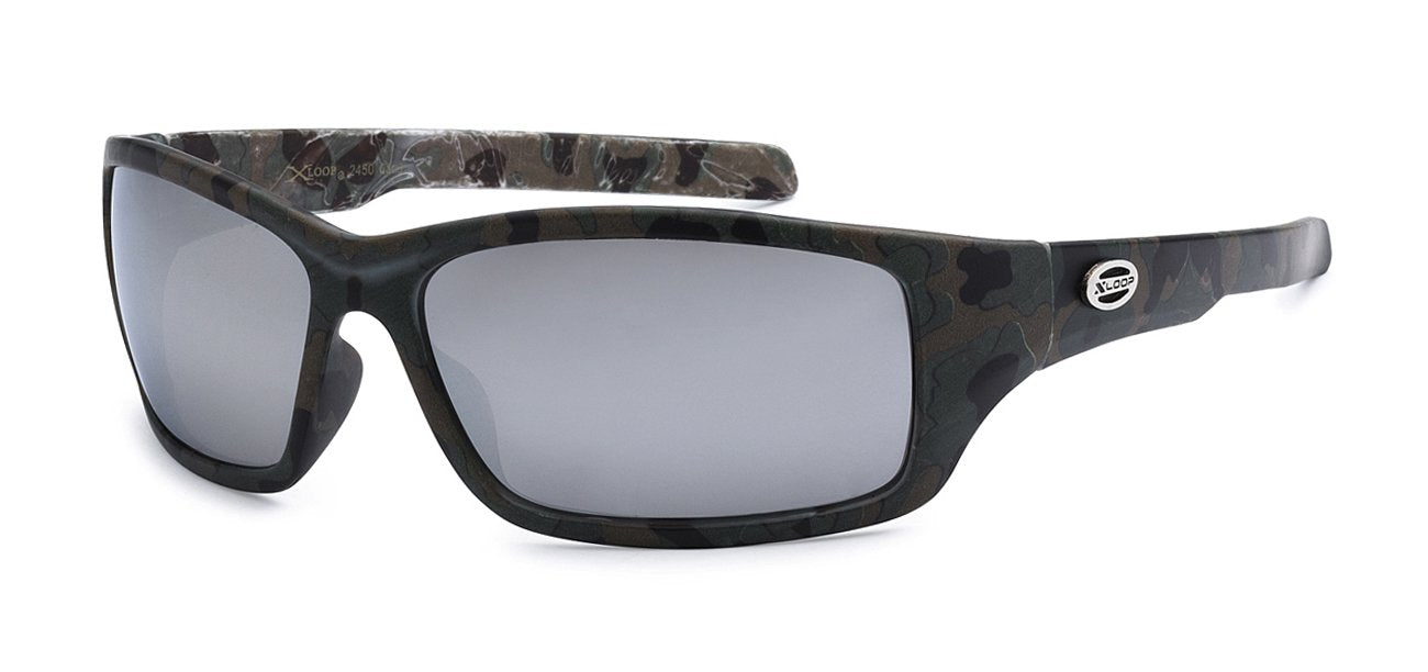 Xloop Camo Wrap Around Sunglasses - Dozen Pack