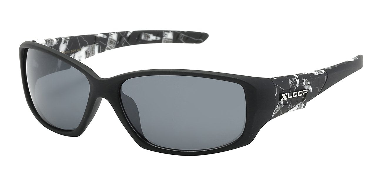 XLOOP FRACTURE PATTERN TEMPLE SUNGLASSES