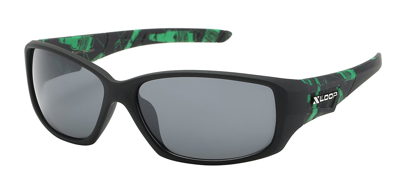 XLOOP FRACTURE PATTERN TEMPLE SUNGLASSES