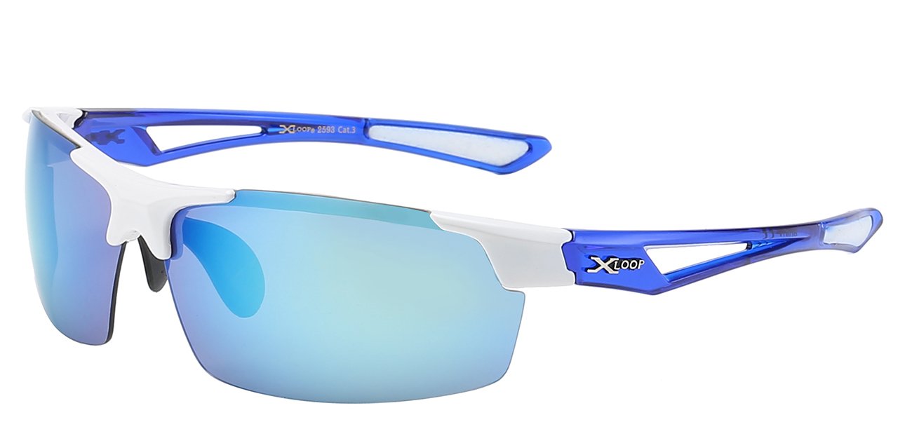 XLOOP SEMI RIMLESS BLADE WRAP SUNGLASSES