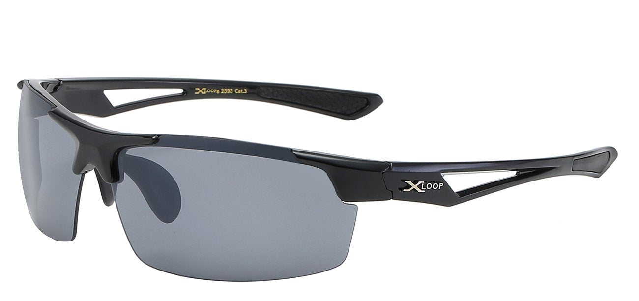 XLOOP SEMI RIMLESS BLADE WRAP SUNGLASSES