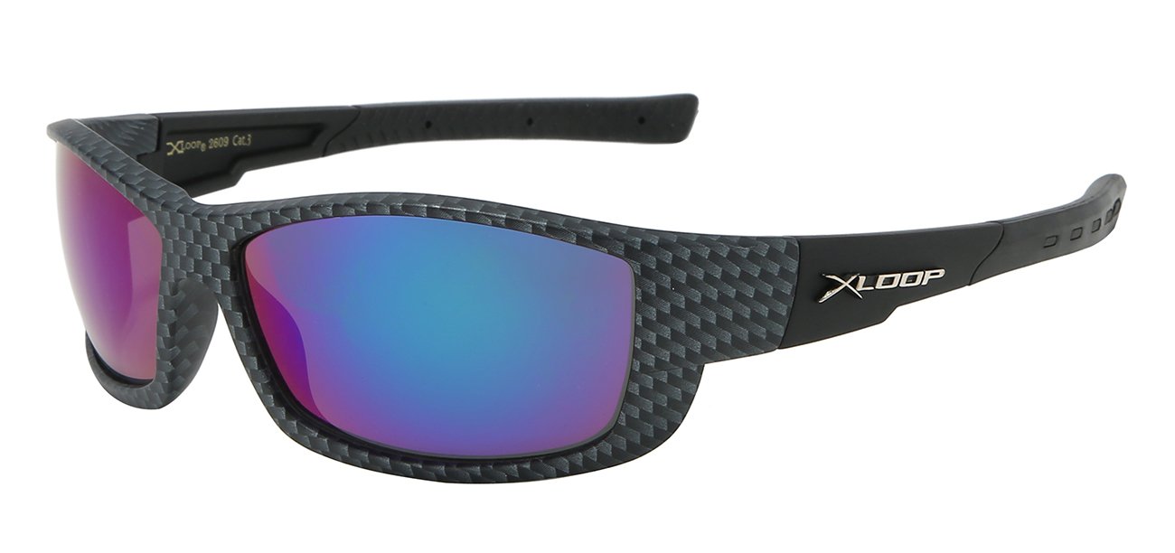 Carbon Fiber Polycarbonate Wrap Sunglasses