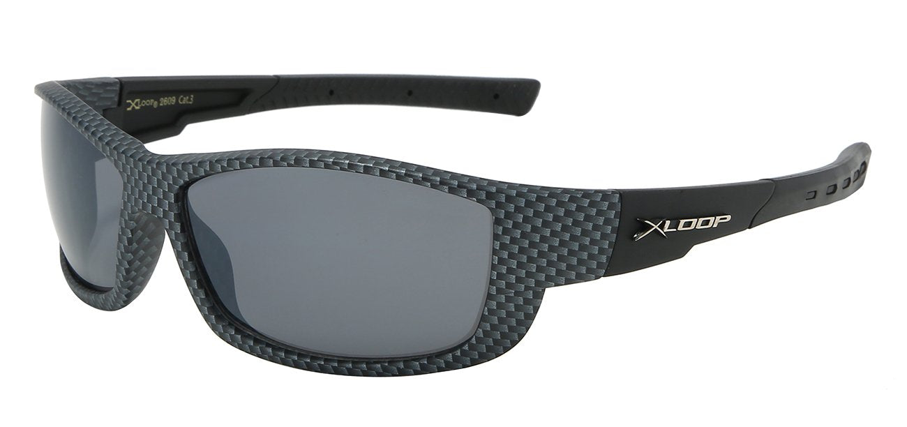 Carbon Fiber Polycarbonate Wrap Sunglasses