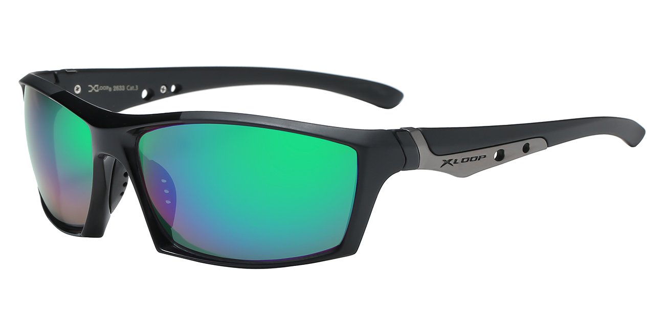 POLYCARBONATE SQUARE ATHLETIC WRAP SUNGLASSES