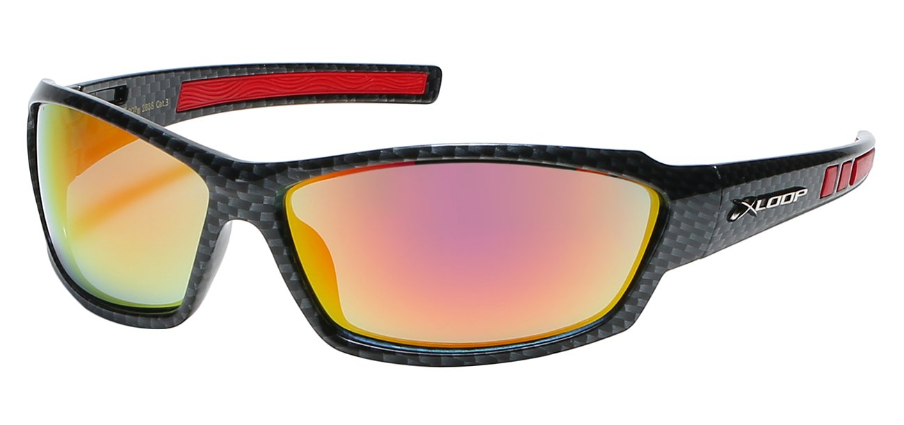 XLoop Camo Print Wrap Sports Sunglasses