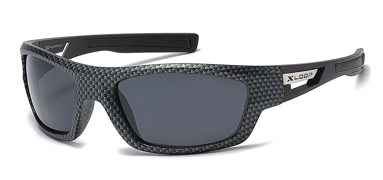 XLoop Camo Print Wrap Sports Sunglasses