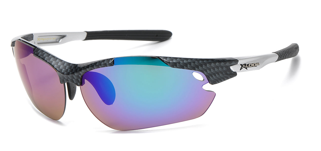 XLoop Sports Wrap Sunglasses - Carbon Fiber Print