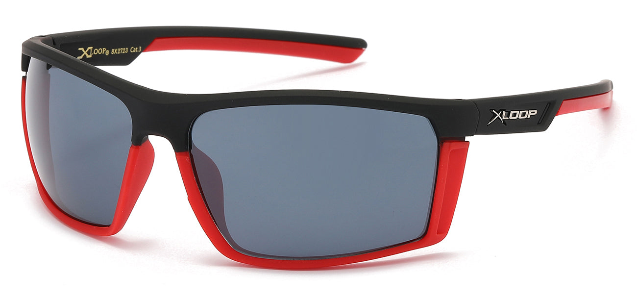 XLoop Sports Sunglasses - Black/Silver UV400