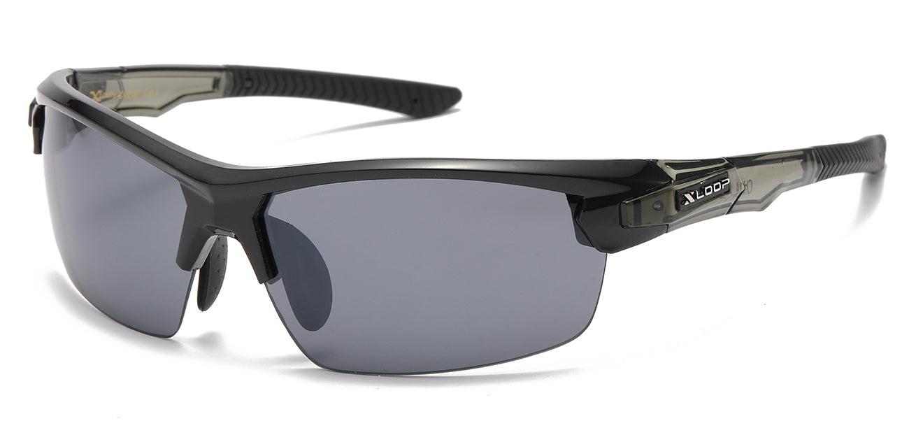 XLoop Sunglasses - Wrap Frame with Two-Tone Temple