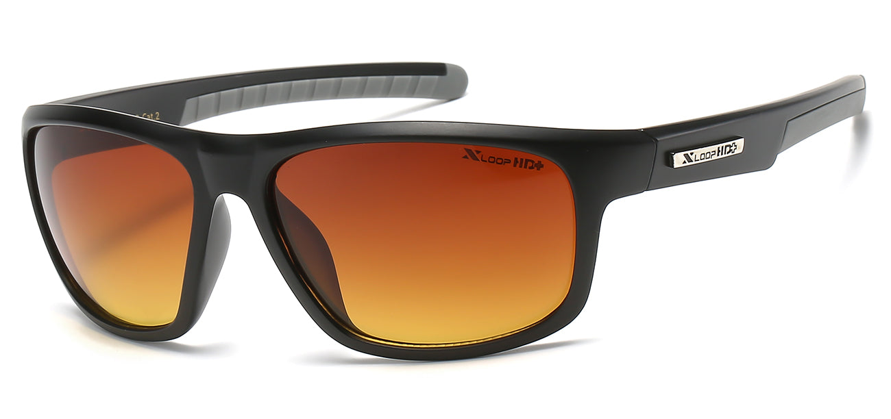 XLoop HD Athletic Sunglasses - Brown/Orange Tint