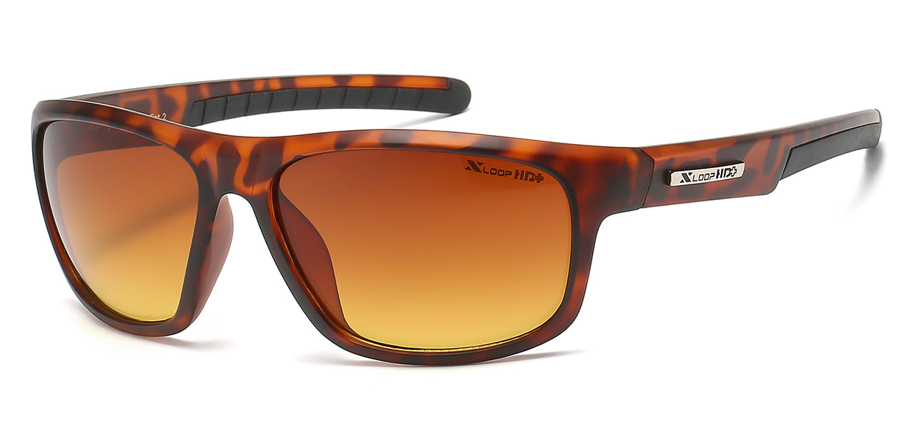 XLoop HD Athletic Sunglasses - Brown/Orange Tint