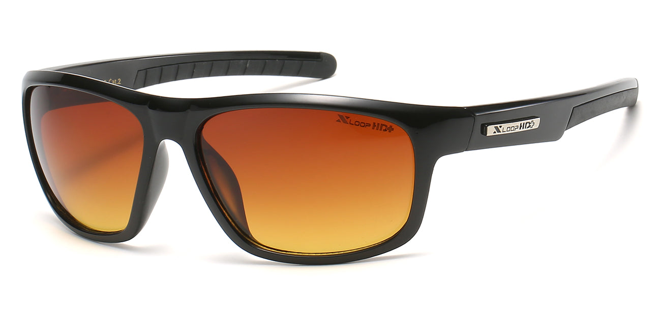 XLoop HD Athletic Sunglasses - Brown/Orange Tint