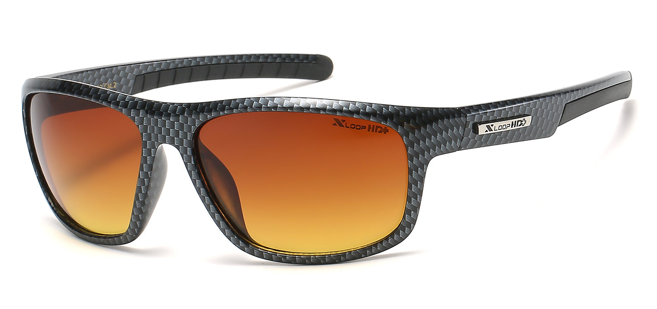 XLoop HD Athletic Sunglasses - Brown/Orange Tint