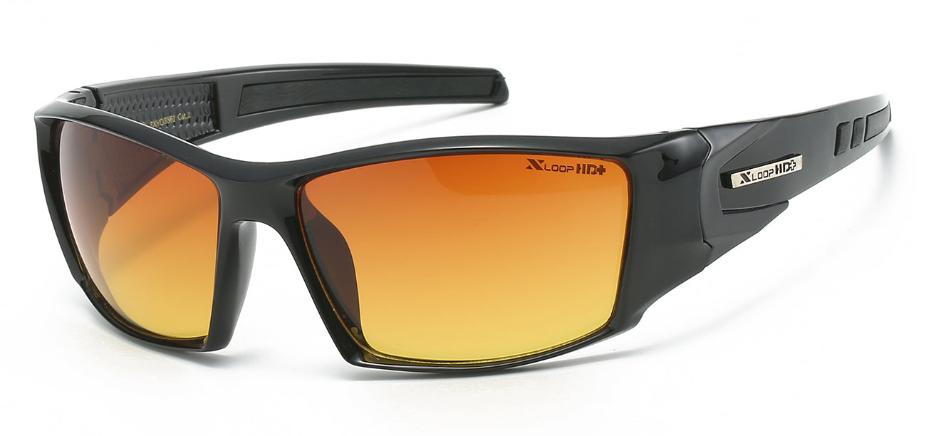 XLoop HD Athletic Sunglasses - Brown/Orange Tint