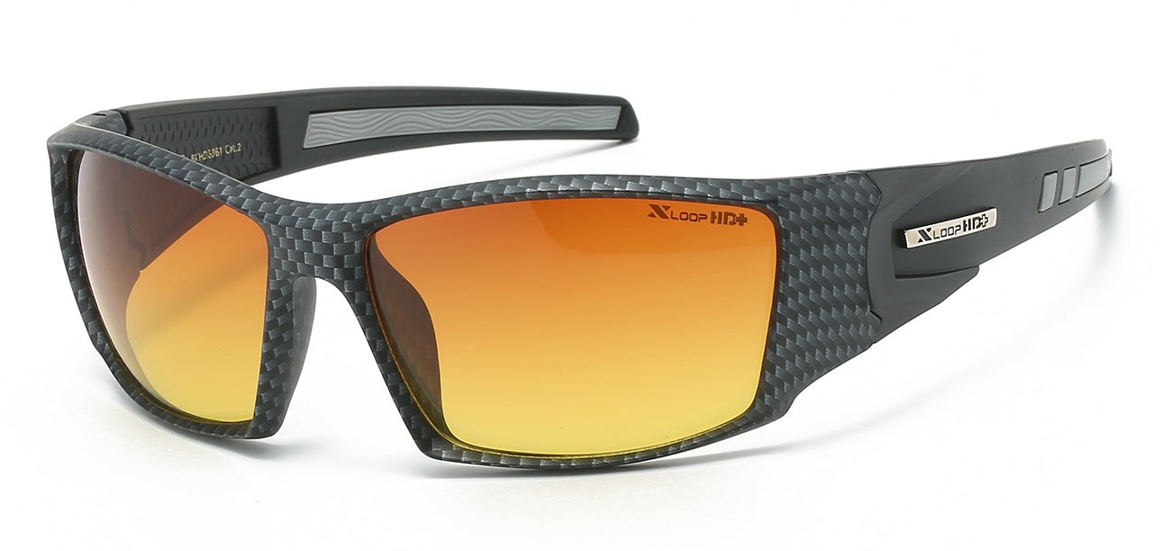 XLoop HD Athletic Sunglasses - Brown/Orange Tint